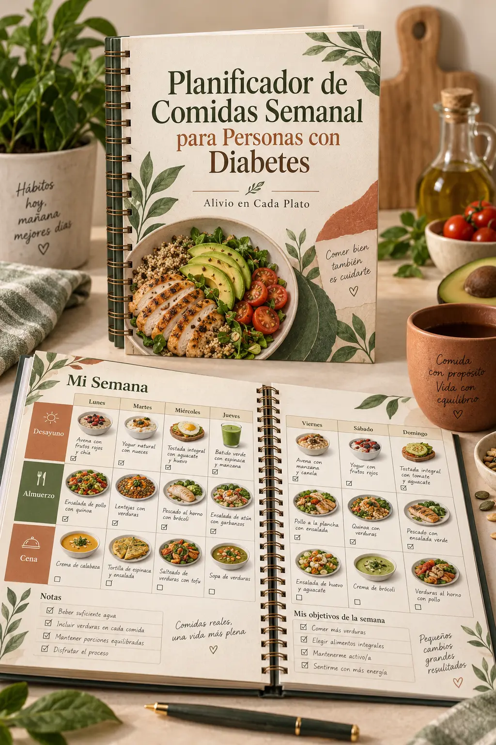 Planificador de Comidas Semanal para Personas con Diabetes